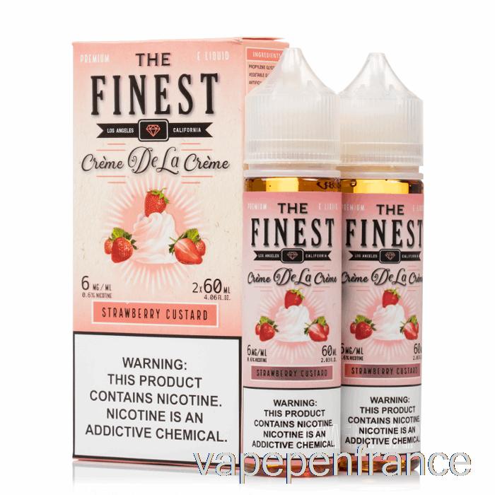 Crème Anglaise Aux Fraises - Le Meilleur Stylo Vape Cr